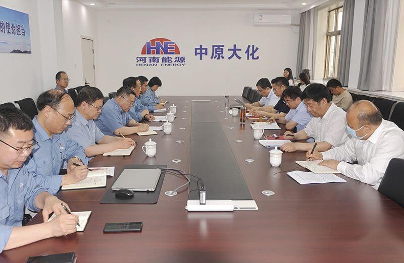 濮阳市副市长聂长明到中原大化调研